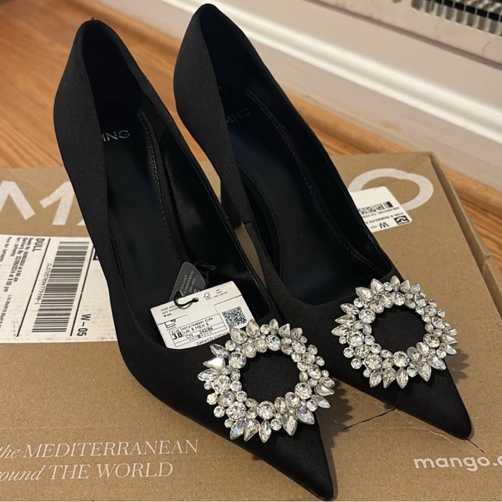 Mango Jewel Heeled Shoes